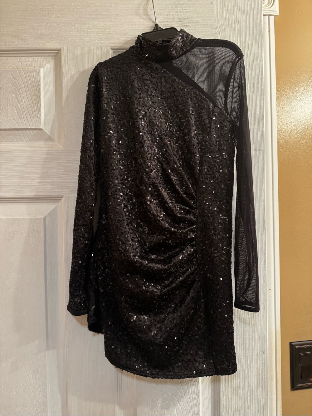 Wiseman medium child black sequin dance costume
